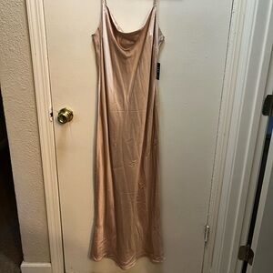 Express Satin Midi Dress